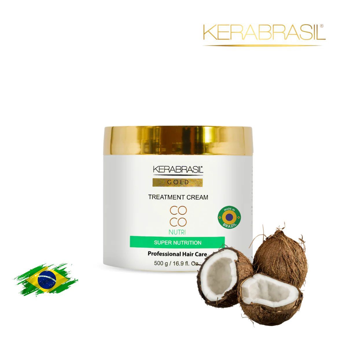Mascarilla coco nutrición kerabrasil