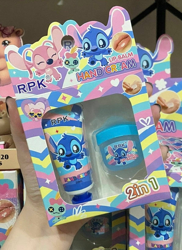 Crema de manos+hidratante labios stitch