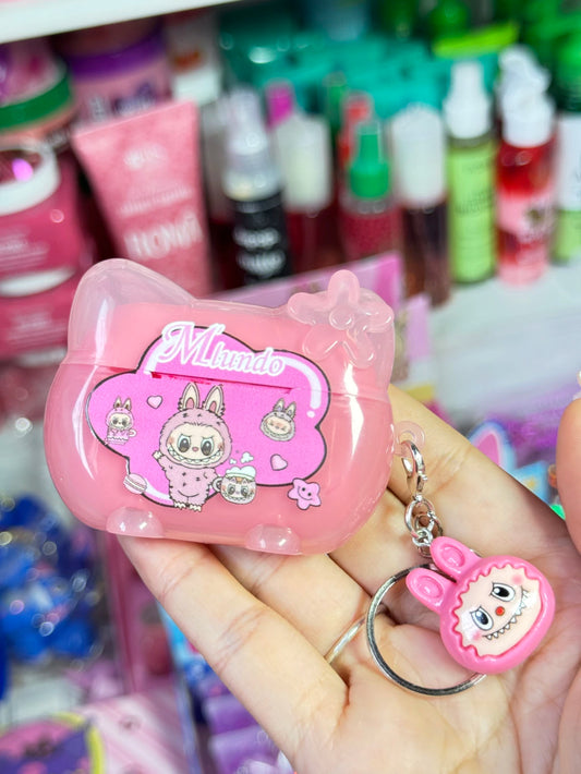 Bálsamo tipo airpods labubu